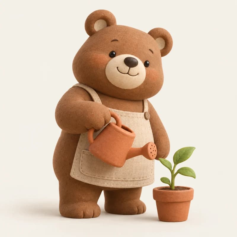 버티는 연구자 캐릭터 일러스트