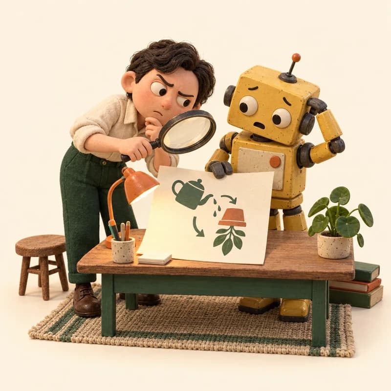 AI 헛소리 감별사의 근무 장면